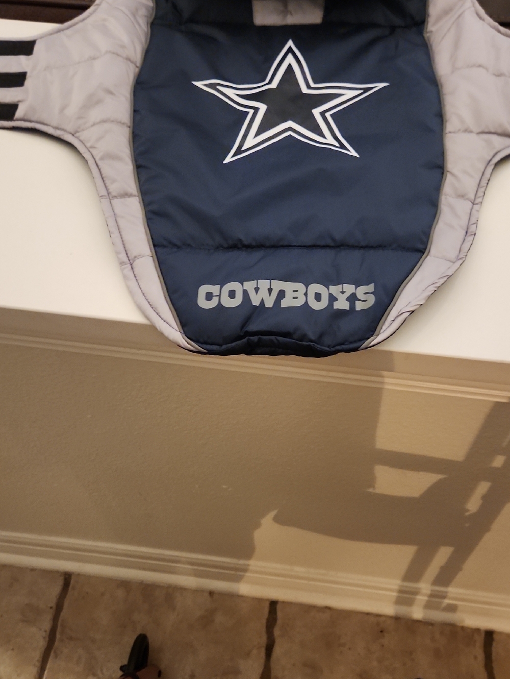 NFL Dallas Cowboys Navy and Gray Dog Jacket